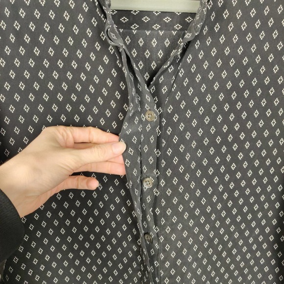 Equipment Navy Mini Dress with White Pattern - Picture 5 of 11